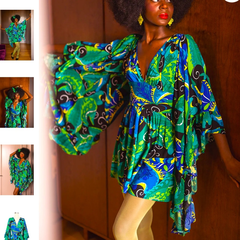 Trashy Diva Psychedelic Butterflies Mini Dress NWOT